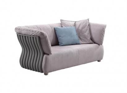Sofa 2-seater designer sofa couch upholstery sofas couches fabric textile new